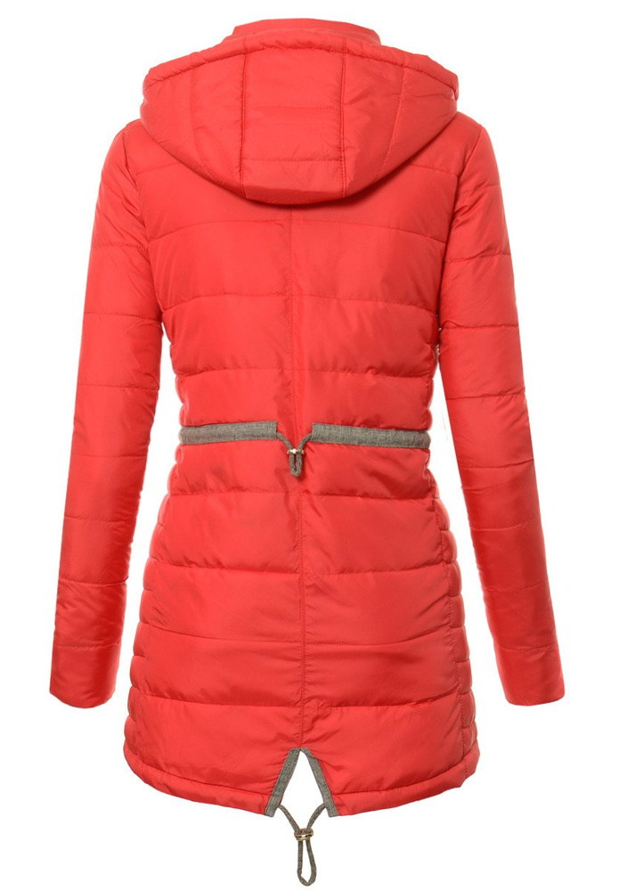 Damska Jesienna Wiosenna Kurtka Zoja Czerwona