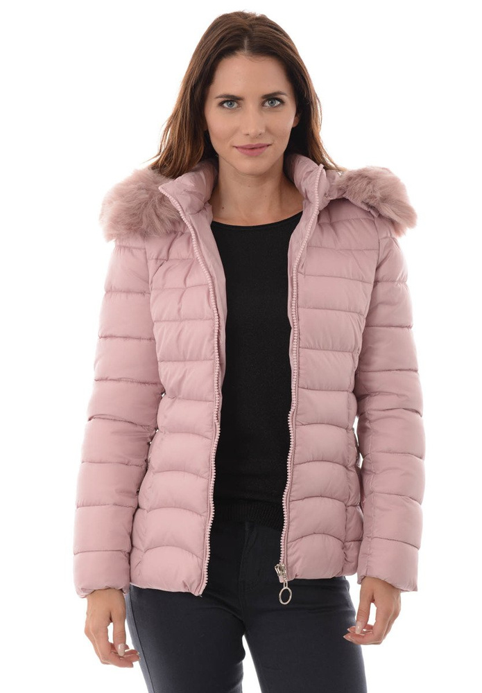 Damska Zimowa Kurtka Ortalionowa Daria Różowa