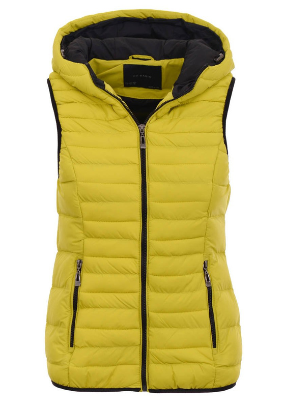 Damska Kamizelka Bezrękawnik Basia Żółta