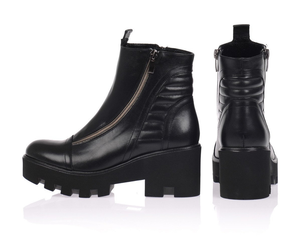 Polskie Botki Militarne Skóra Czarne