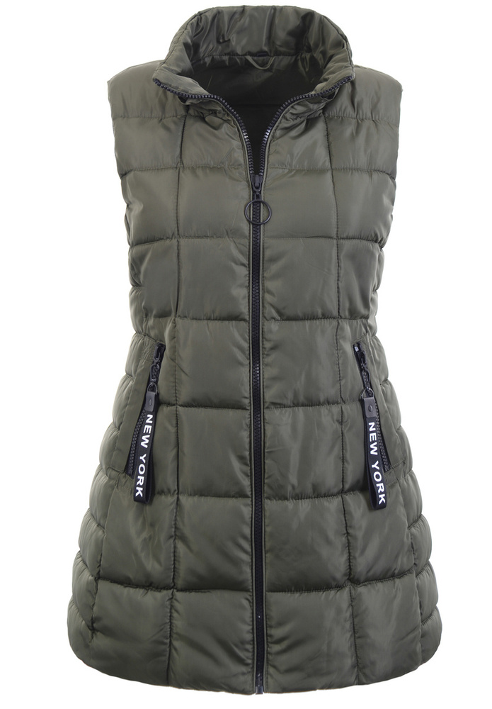 Damska Kamizelka Bezrękawnik Bronisława Zielony