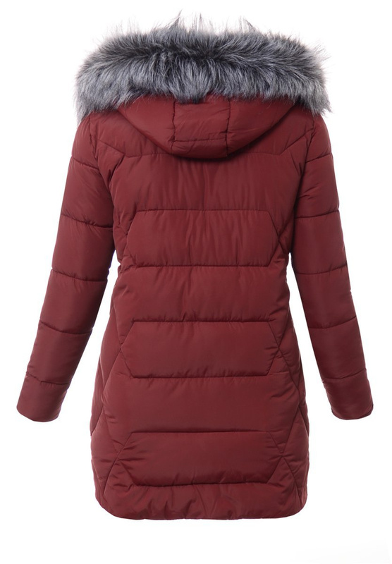 Kurtka Zimowa Olga Bordowa