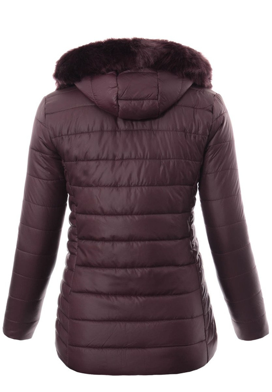 Damska Zimowa Ortalionowa Kurtka Fioletowa