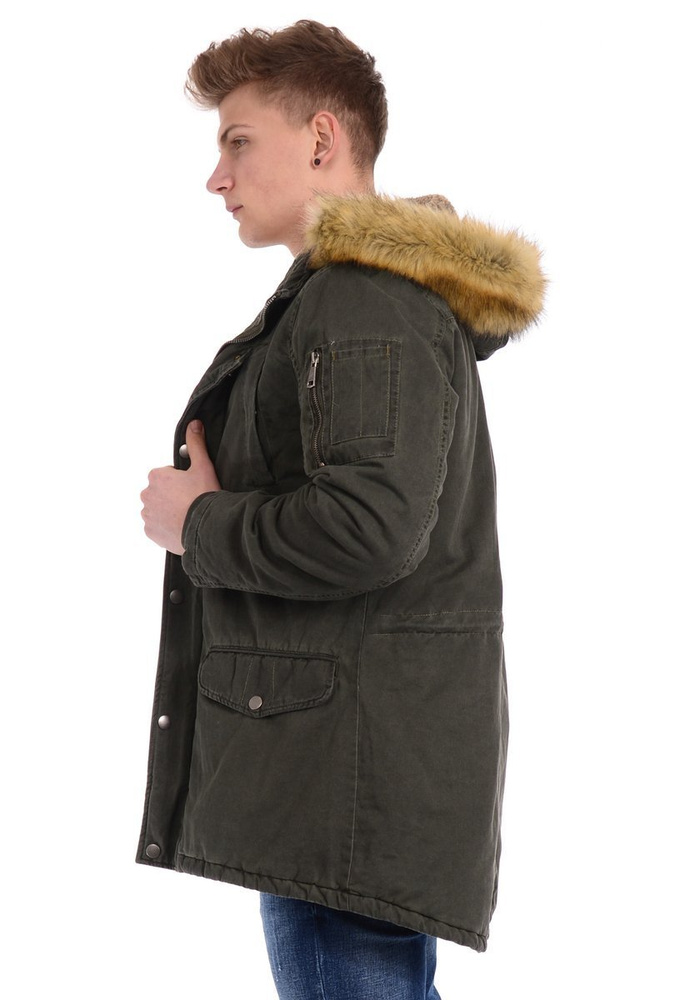 Męska Kurtka Parka Paweł Zielona