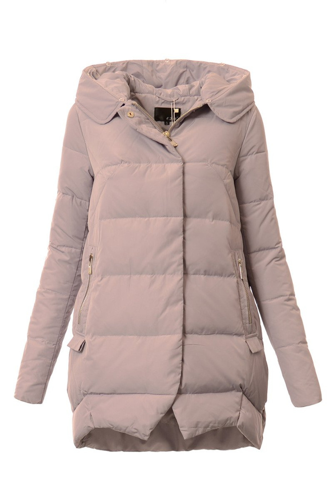 Puchowa Damska Kurtka Zimowa Nancy Szara