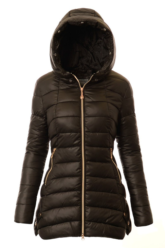 Damska Zimowa Ortalionowa Kurtka Candy Czarna