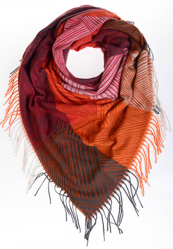Damska Chusta Szal Ceglany