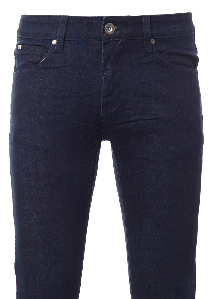 Męskie Spodnie Jeansowe Granatowe