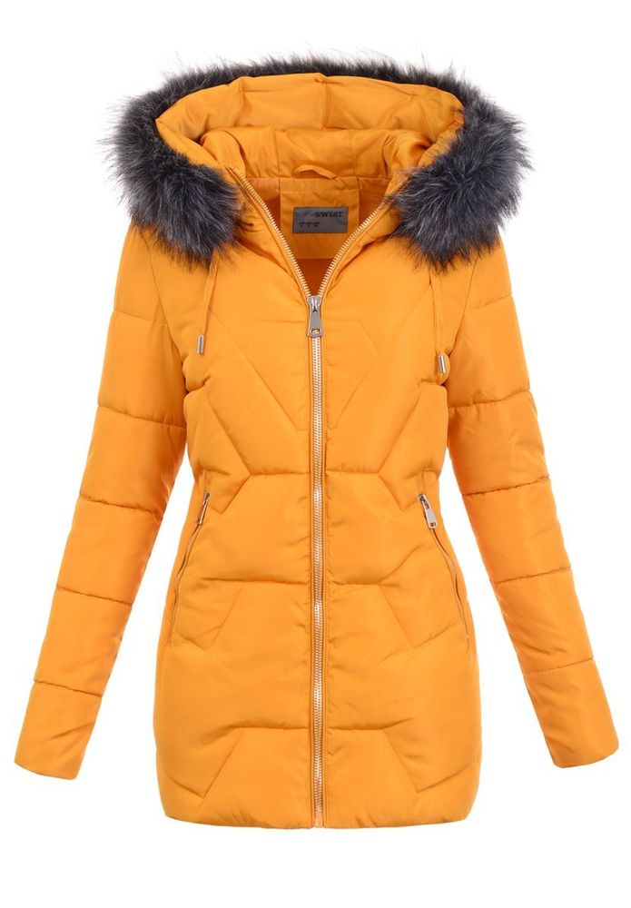 Damska Kurtka Ortalionowa Sara Camel