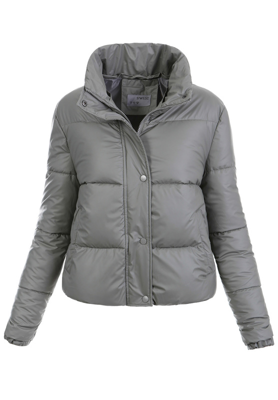 Damska Kurtka Pikowana Michaela Grafitowa