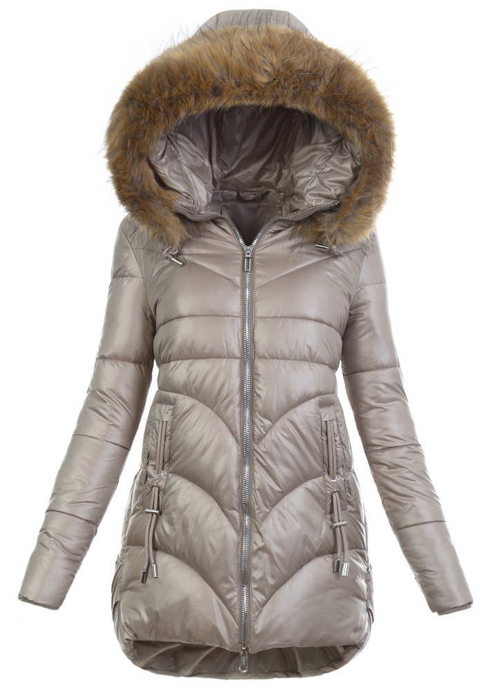 Damska Kurtka Zimowa Justyna Cappuccino