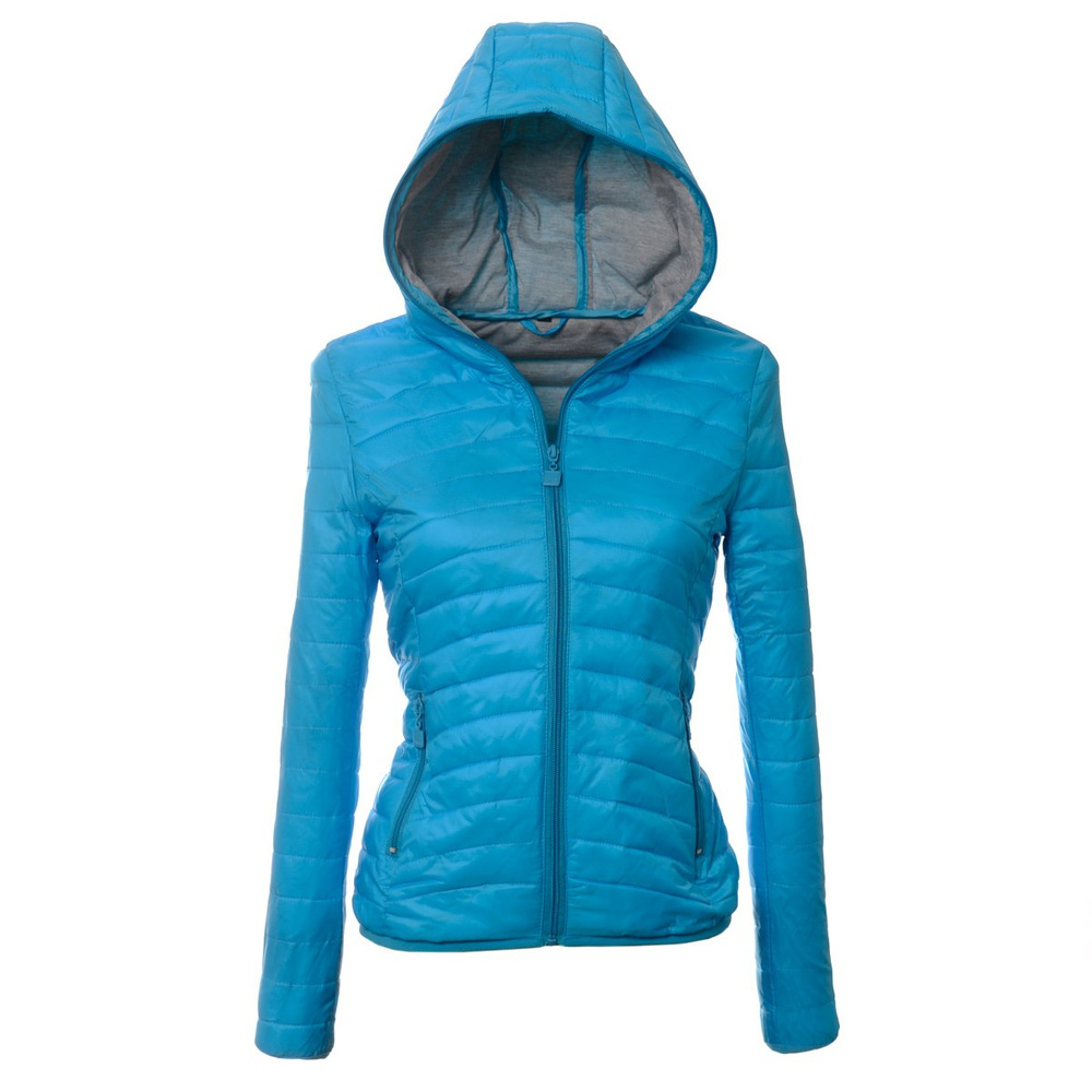 Damska wiosenna kurtka ortalionowa niebieska