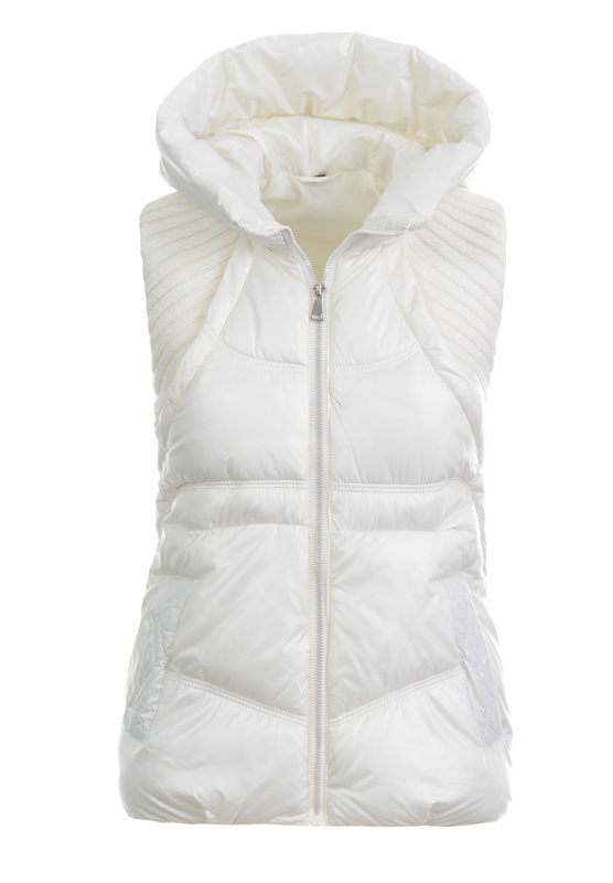 Damska Kamizelka Bezrękawnik Ecru