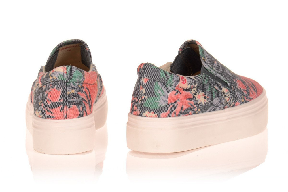 Trampki Slip On Kylie Platforma Kwieciste