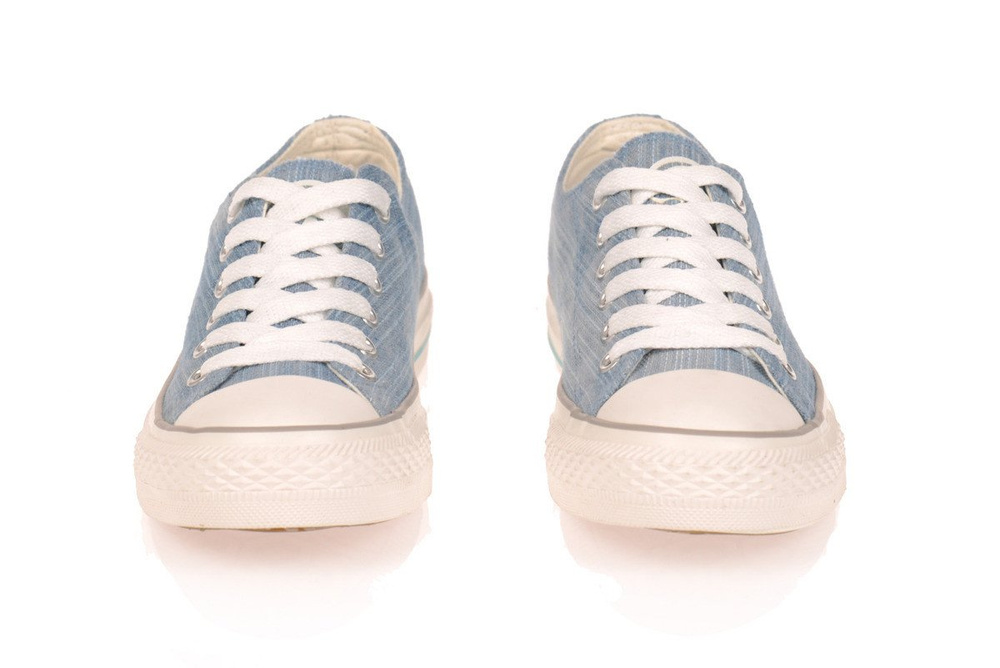 Niskie Trampki Tenisówki Jeansowe