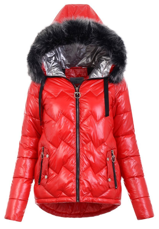 Damska Kurtka Ortalionowa Michalina Czerwona