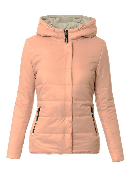 Damska Jesienna Wiosenna Kurtka Paula Blady Róż