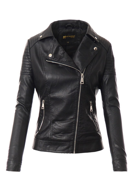 Damska Kurtka Ramoneska Czarna