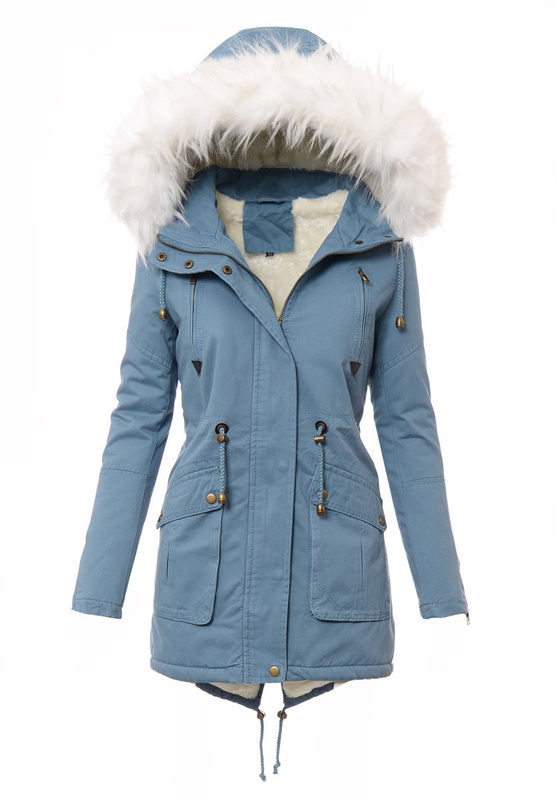 Parka Zimowa Niebieska