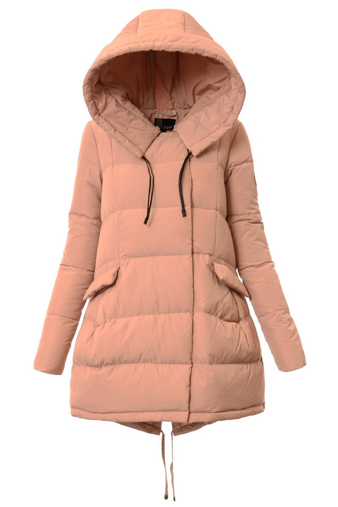 Puchowa Damska Kurtka Zimowa Molly Łososiowa