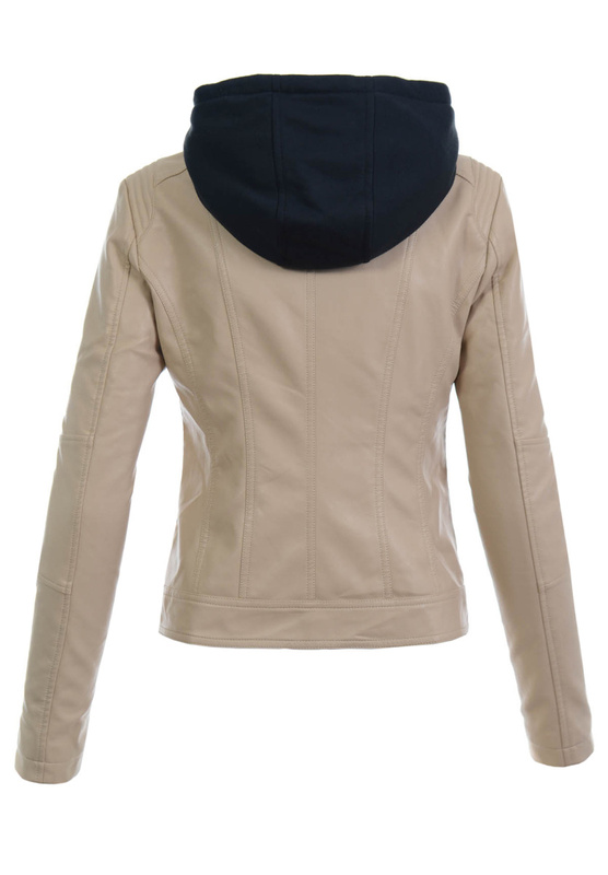 Damska Kurtka Ramoneska Asteria Beżowa