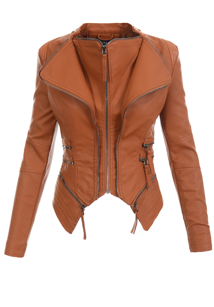 Damska Kurtka Ramoneska Catina Brązowa