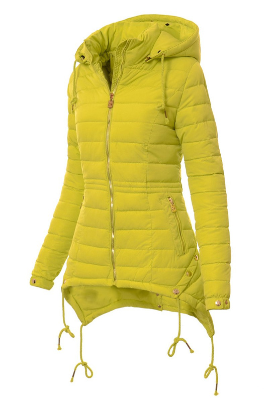 Damska Kurtka Ortalionowa Kristin Limonkowa