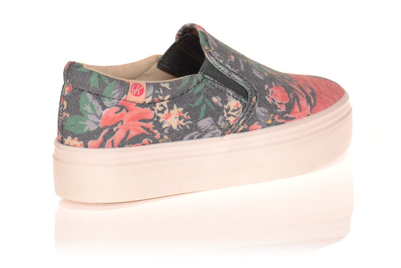 Trampki Slip On Kylie Platforma Kwieciste
