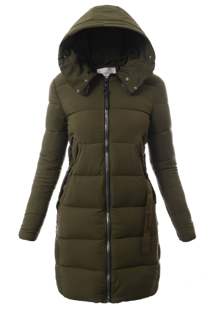 Damska Zimowa Kurtka Ortalionowa Zielona