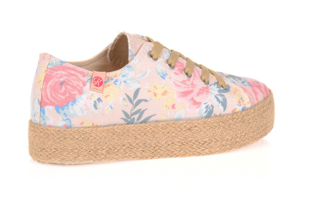 644 Trampki Creepersy Espadryle Kylie Kwieciste