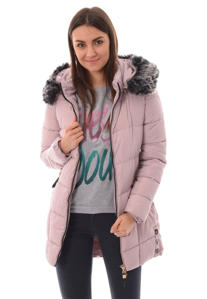 Damska Zimowa Kurtka Ortalionowa Magdalena Różowa