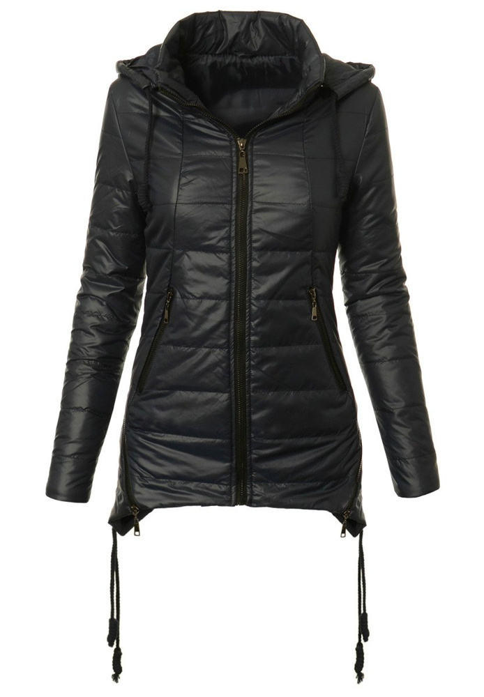 Damska Jesienna Wiosenna Kurtka Ortalionowa Asena Granatowa