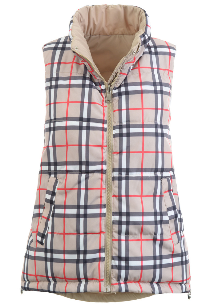 Damska Kamizelka Bezrękawnik Bianka Beżowy