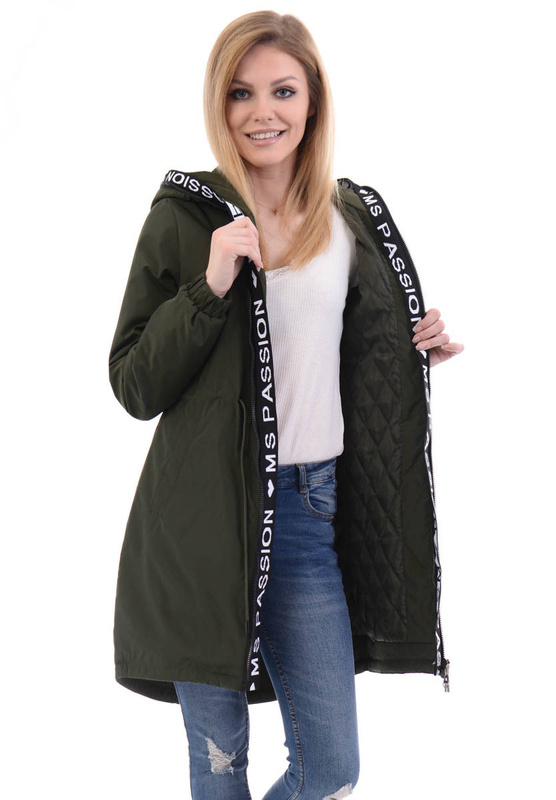 Kurtka Dwustronna Wiosenna Matylda Khaki