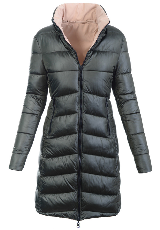 Damska Kurtka Ortalionowa Dwustronna Lora Zielona