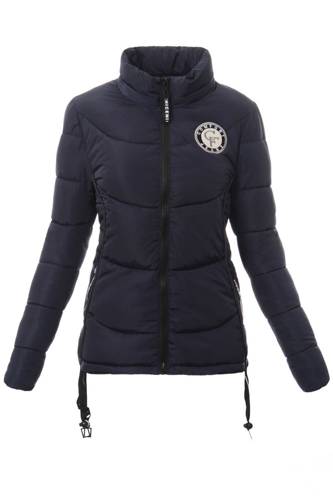 Damska Zimowa Kurtka Ortalionowa Granatowa