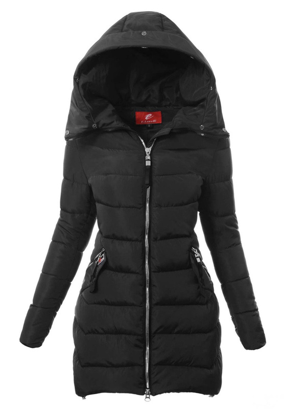 Damska Zimowa Kurtka Ortalionowa Paulina Czarna