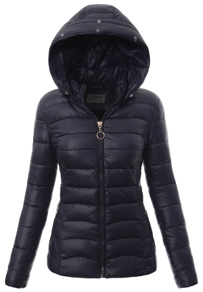 Damska Zimowa Kurtka Ortalionowa Daria Granatowa