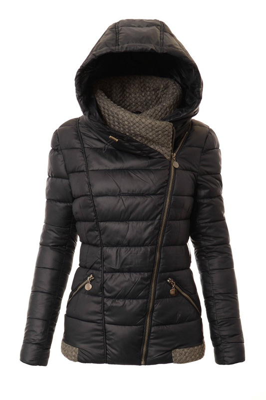 Damska Zimowa Ortalionowa Kurtka Alisa Granatowa