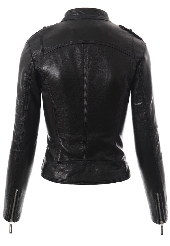 Rewelacyjna Damska Kurtka Ramoneska Czarna