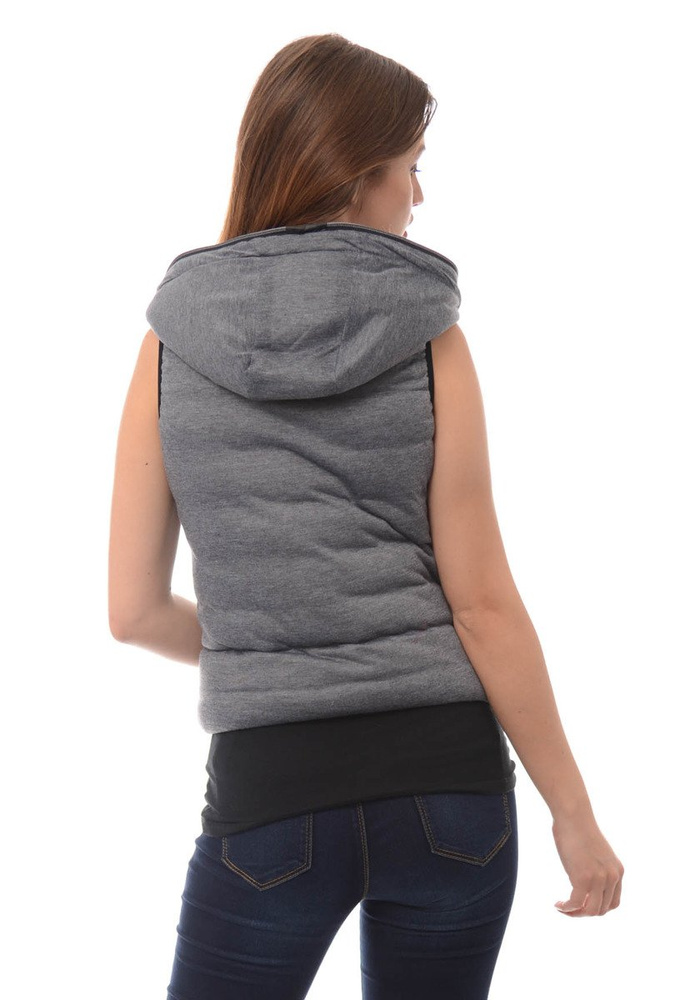 Damska Kamizelka Bezrękawnik Ines Czarny