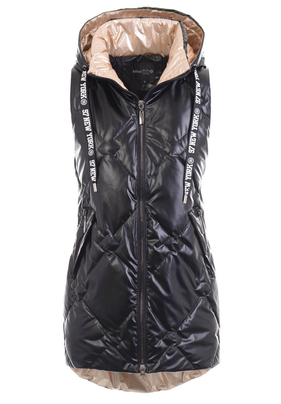 Damska Kamizelka Bezrękawnik Wera Czarny