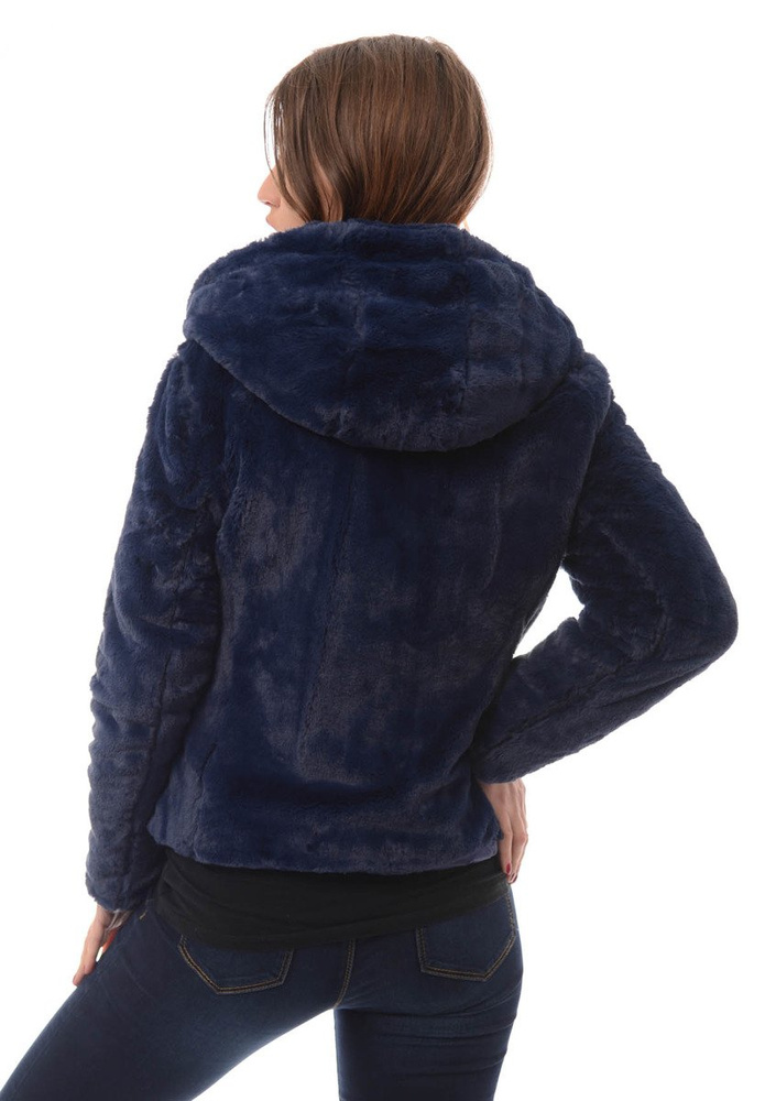 Damska Zimowa Kurtka Ortalionowa Granatowa