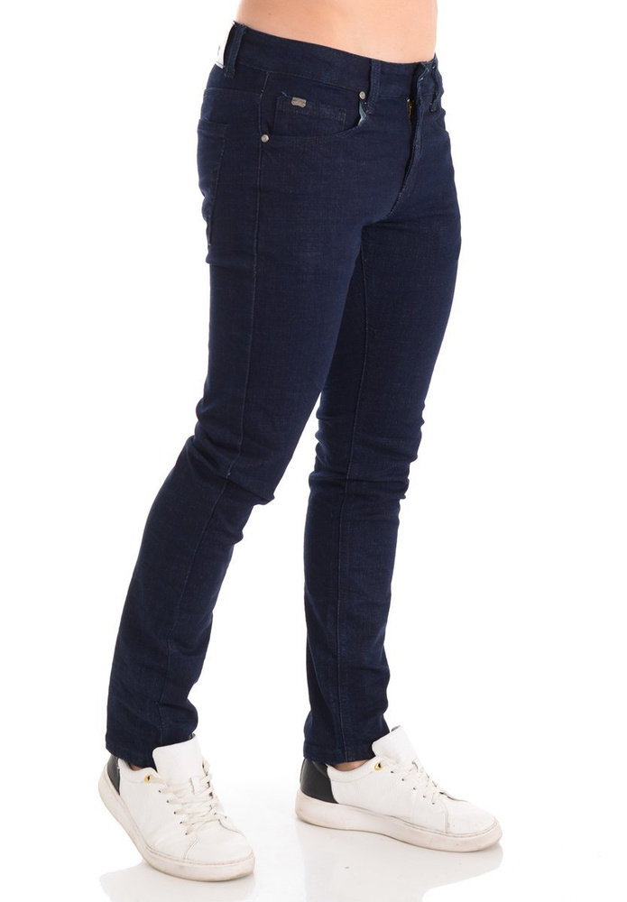 Męskie Spodnie Jeansowe Granatowe