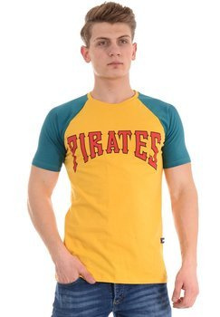 Męska Koszulka T-Shirt Nadruk Żółta