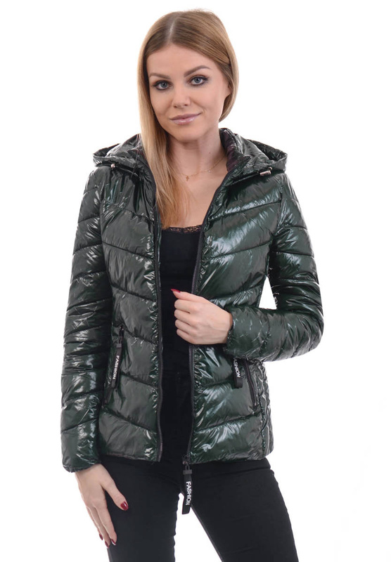 Damska Wiosenno- Jesienna Kurtka Roksana Zielona