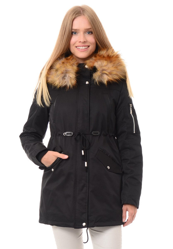 Damska Kurtka Parka 2w1 Amelia Czarna