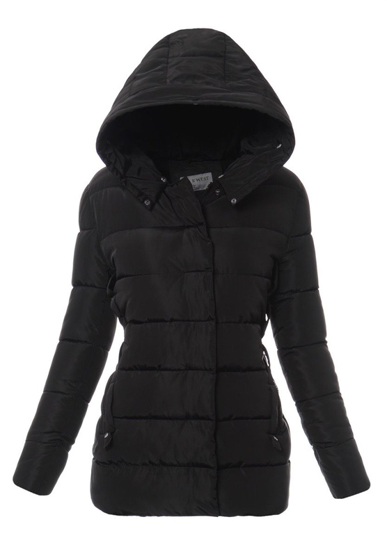 Damska Zimowa Kurtka Ortalionowa Czarna
