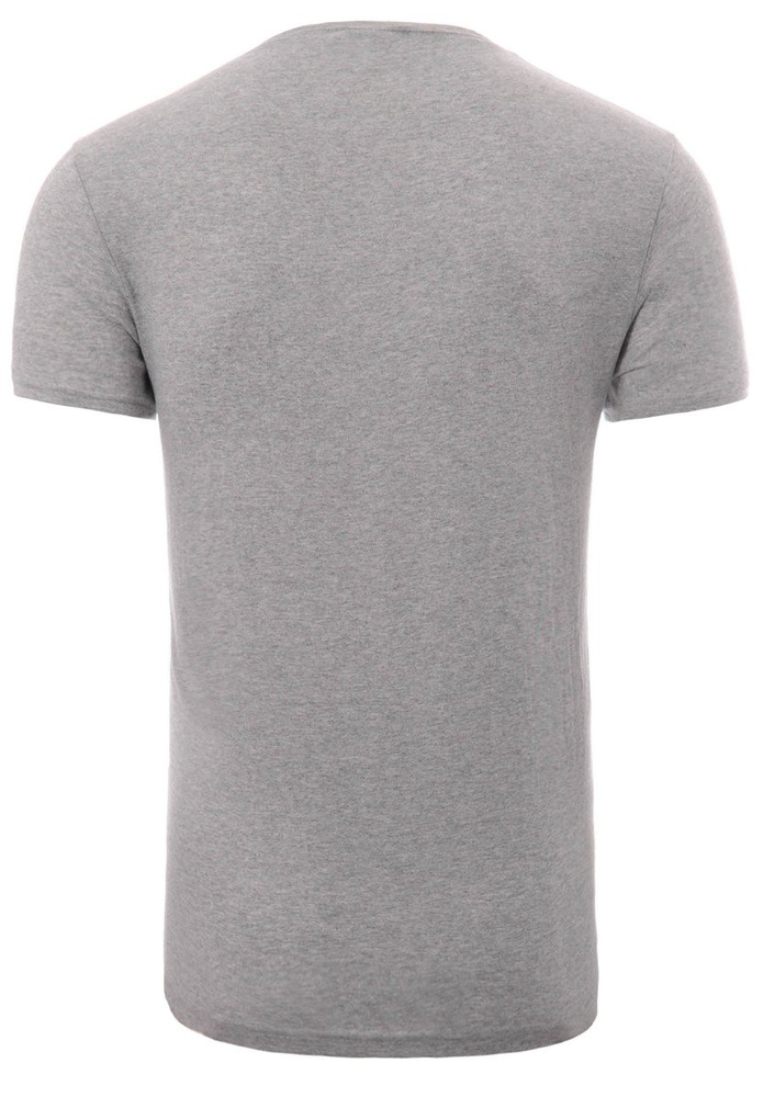 Męska Koszulka T-Shirt Gładki Jasno Szary