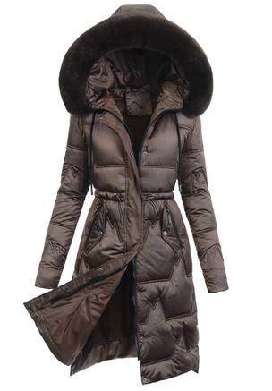 Damska Kurtka Zimowa Patrycja Brązowa